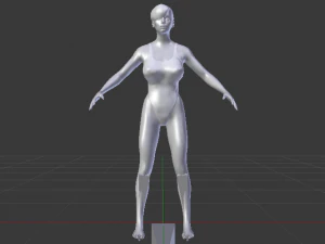 A Woman in a Bikini 016 3D Model
