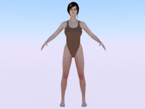 Uma Mulher de Biqu&iacute;ni 017 Modelo 3D