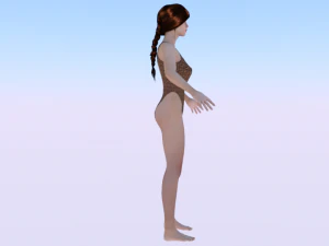 A Woman in a Bikini 017 3D Model