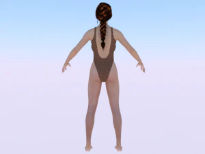 A Woman in a Bikini 017 3D Model