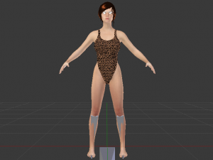 A Woman in a Bikini 017 Modèle 3D