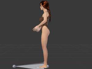 A Woman in a Bikini 017 3D Model