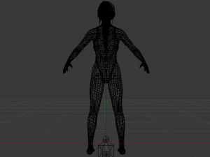 A Woman in a Bikini 017 3D Model