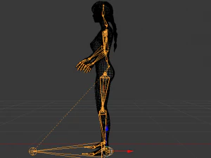 A Woman in a Bikini 017 3D Model