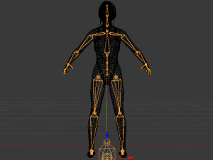 A Woman in a Bikini 017 3D Model