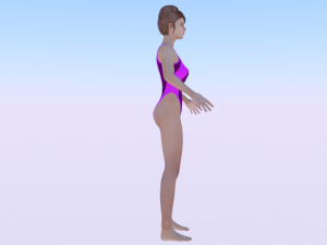 A Woman in a Bikini 019 3Dモデル
