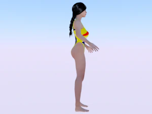 A Woman in a Bikini 020 3D Model