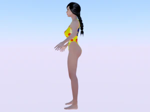 A Woman in a Bikini 020 3D Model