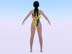 A Woman in a Bikini 020 3D Model