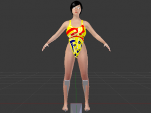 A Woman in a Bikini 020 3D Model