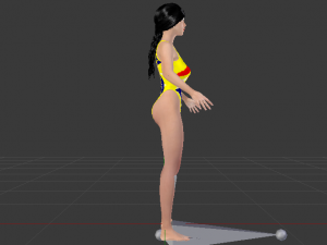 A Woman in a Bikini 020 3D Model