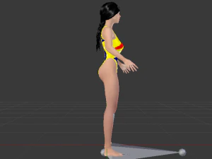 A Woman in a Bikini 020 3D Model