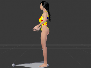 A Woman in a Bikini 020 3D Model