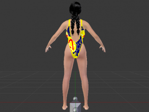 A Woman in a Bikini 020 3D Model