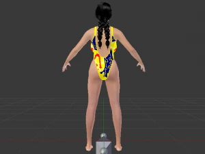 A Woman in a Bikini 020 3D Model