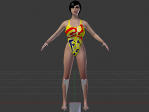 A Woman in a Bikini 020 3D Model