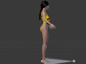 A Woman in a Bikini 020 3D Model