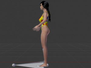 A Woman in a Bikini 020 3D Model