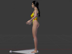 A Woman in a Bikini 020 3D Model