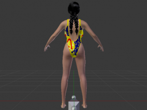 A Woman in a Bikini 020 3D Model