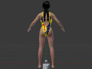 A Woman in a Bikini 020 3D Model
