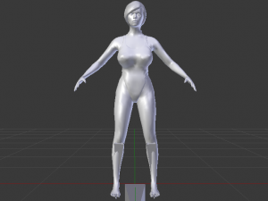 A Woman in a Bikini 020 3D Model