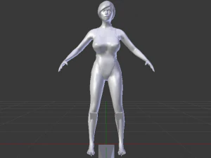 A Woman in a Bikini 020 3D Model