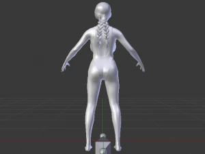 A Woman in a Bikini 020 3D Model