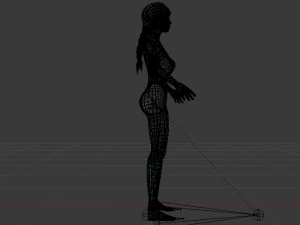 A Woman in a Bikini 020 3D Model