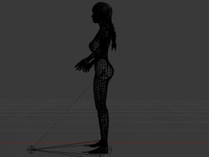 A Woman in a Bikini 020 3D Model