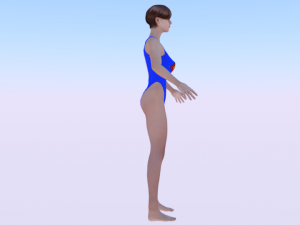 A Woman in a Bikini 021 3D Model