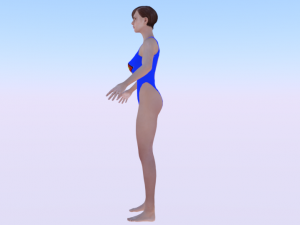 A Woman in a Bikini 021 3D Model