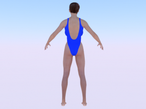 A Woman in a Bikini 021 3D Model