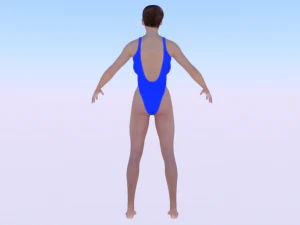 A Woman in a Bikini 021 3D Model