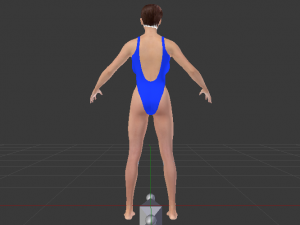 A Woman in a Bikini 021 3D Model