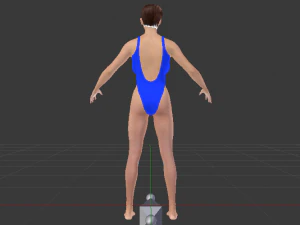 A Woman in a Bikini 021 3D Model