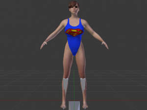 A Woman in a Bikini 021 3D Model