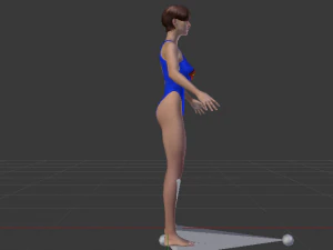 A Woman in a Bikini 021 3D Model