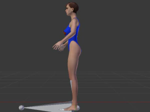 A Woman in a Bikini 021 3D Model