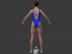 A Woman in a Bikini 021 3D Model