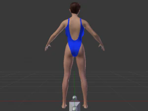 A Woman in a Bikini 021 3D Model