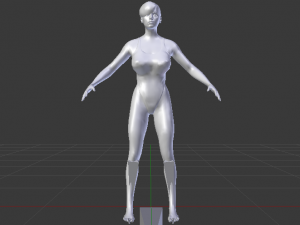 A Woman in a Bikini 021 3D Model