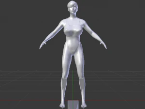 A Woman in a Bikini 021 3D Model