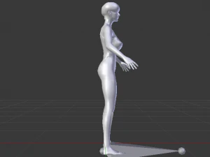 A Woman in a Bikini 021 3D Model