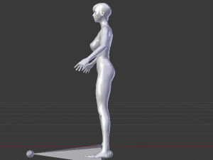 A Woman in a Bikini 021 3D Model