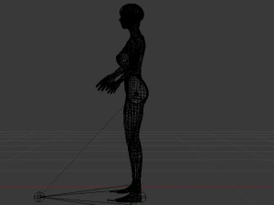 A Woman in a Bikini 021 3D Model