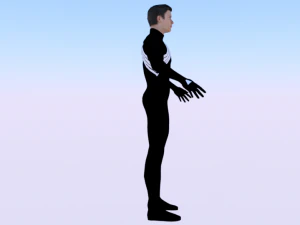 Spider-Man Hitam Model 3D