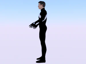 Spider-Man Hitam Model 3D