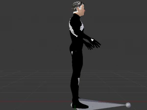 Spider-Man Hitam Model 3D