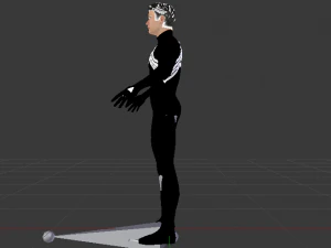 Spider-Man Hitam Model 3D